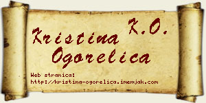 Kristina Ogorelica vizit kartica